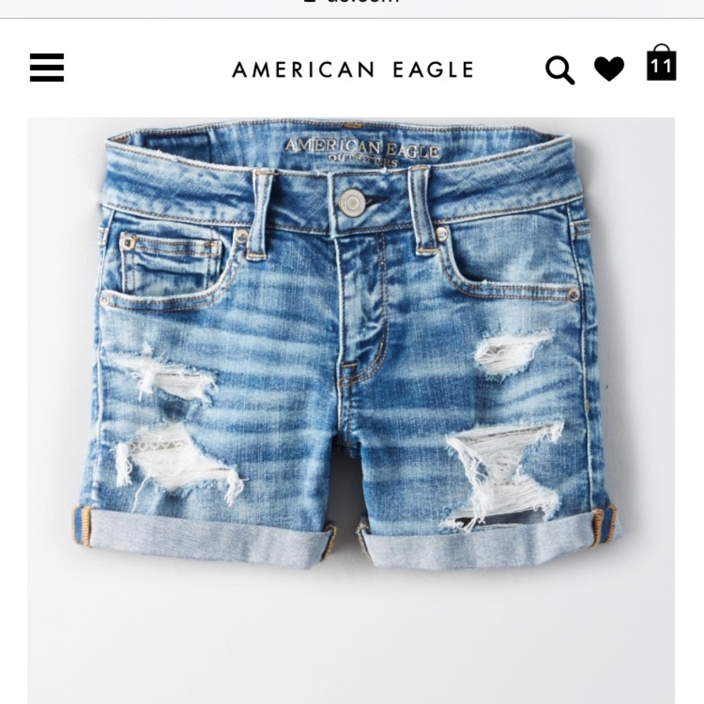 Ae midi shorts size 18